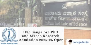 IISc Bangalore PhD and MTech Research Admission 2025-26 Open; Apply by March 23
